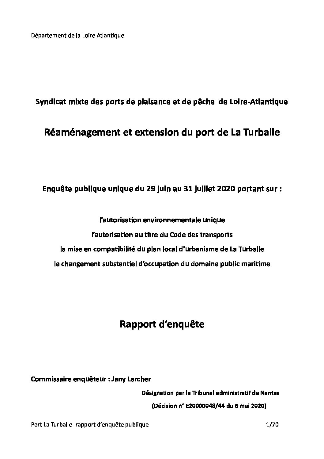 Le port de la Turballe : Innovation et approche intégrée