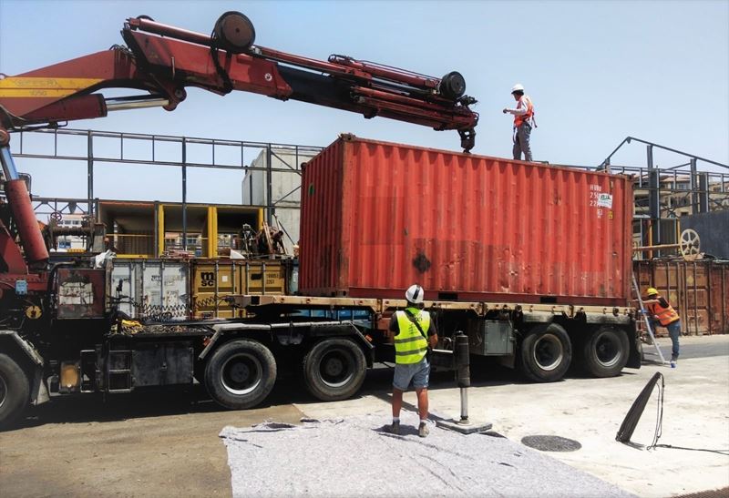 L’unité EWP – EDF One d’Eco Wave Power est arrivé sur le site du port de Jaffa
