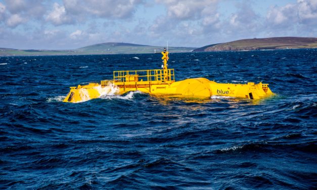 La machine houlomotrice Blue X de Mocean Energy commence les essais en mer à l&rsquo;EMEC