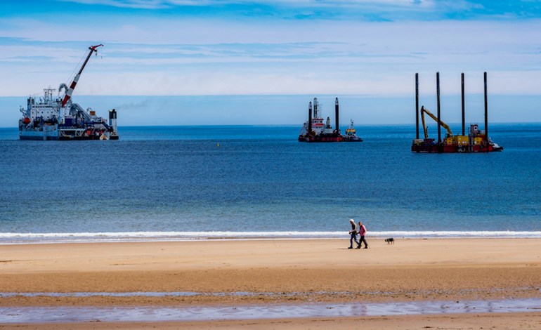 1er câble installé à Neart na Gaoithe détenu par EDF Renewables et ESB