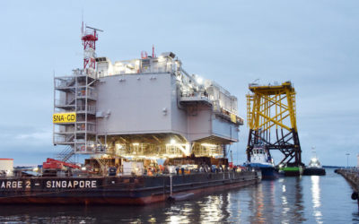 parc éolien de Saint-Nazaire : la SNA-GD S34, sous-station électrique sera installée avant fin août