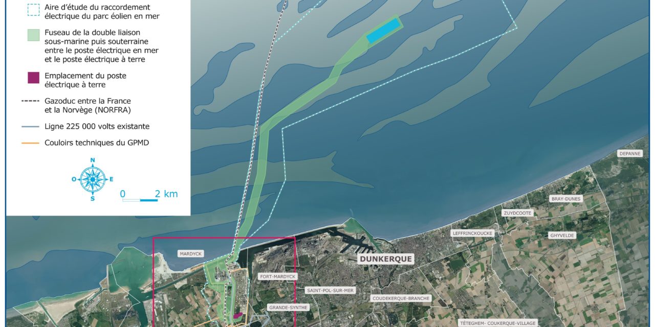 Raccordement électrique du parc éolien en mer de Dunkerque : une nouvelle étape franchie