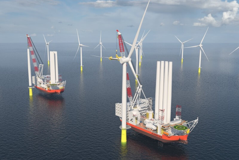 Cadeler commande deux nouveaux navires d’installation d’éoliennes de classe X à COSCO