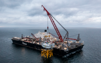 Parc de Saint-Nazaire : La première sous-station électrique en mer est installée