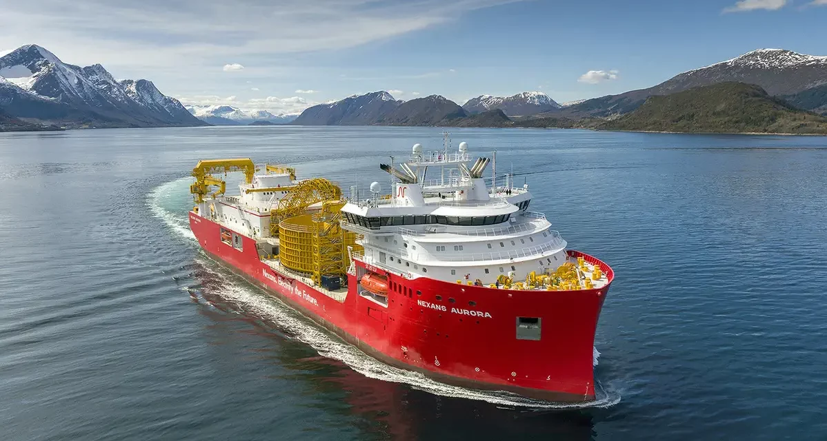 Le nouveau câblier Nexans Aurora pour le marché de l’éolien offshore et des interconnexions est prêt – 1