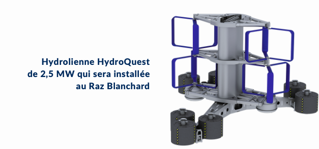 L’hydrolienne marine d’HydroQuest a terminé ses essais