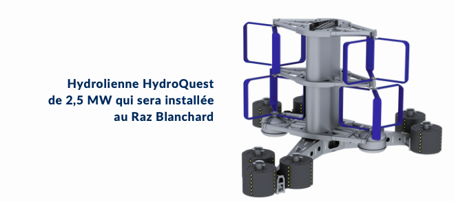 L’hydrolienne marine d’HydroQuest a terminé ses essais