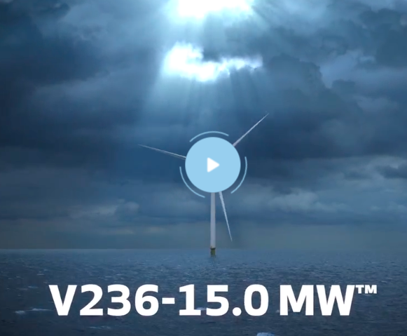 La V236-15,0 MW de Vestas a produit son premier kWh