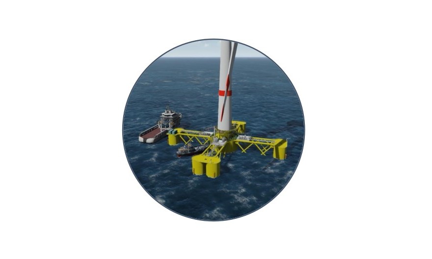 Première mondiale : l’éolienne flottante NereWind™ intègre le système Lhyfe de production d’hydrogène