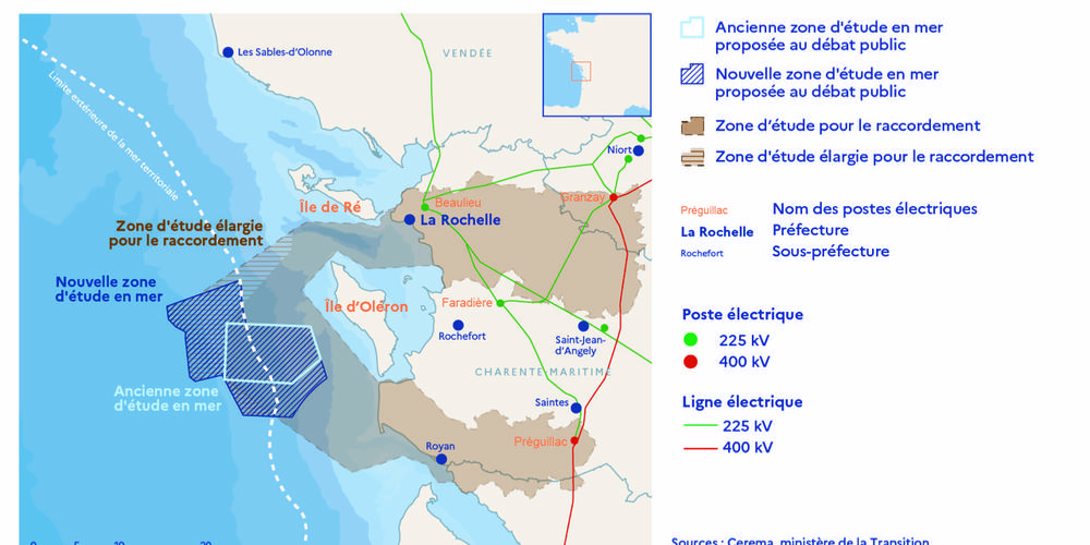 Nouvelle-Aquitaine : Zone pour les appels d’offres éolien en mer élargie et débat public prolongé