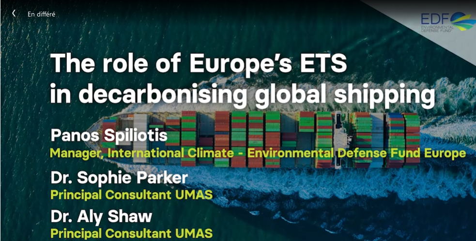 Le SCEQE peut-il stimuler la réduction des émissions de GES du transport maritime international ?