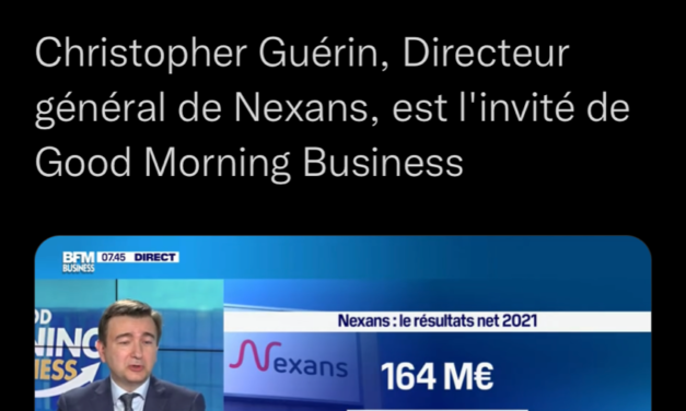 Le PDG de Nexans émet le vœux en faveur de la nomination d’un ministre de l’énergie dans le prochain gouvernement