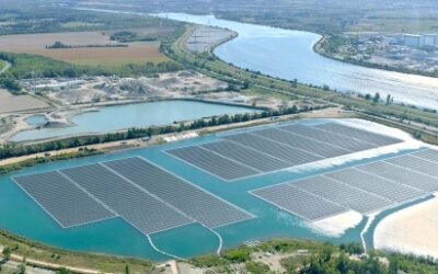 Incendie dans le parc solaire flottant O’MEGA 1 de Piolenc