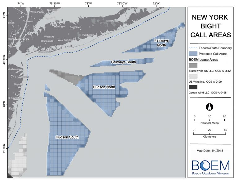 Journée 1 : 1,535 milliard de dollars pour les six baux NY Bight