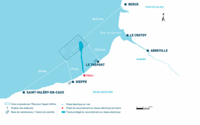 Nexans remporte le contrat de RTE pour le câble d’exportation du parc en mer Dieppe Le Tréport