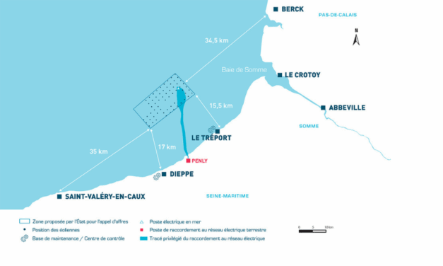 Nexans remporte le contrat de RTE pour le câble d’exportation du parc en mer Dieppe Le Tréport