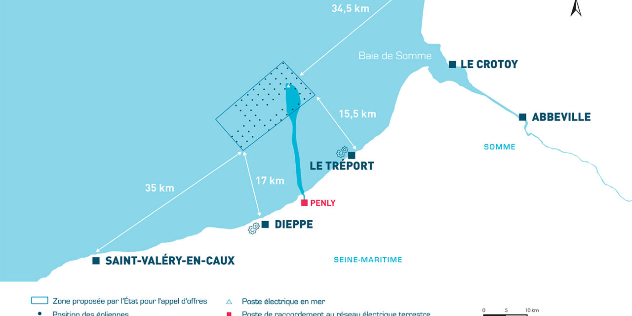 Nexans remporte le contrat de RTE pour le câble d’exportation du parc en mer Dieppe Le Tréport