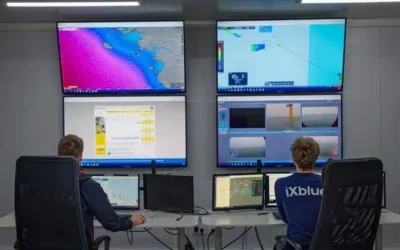 L’USV d’iXblue utilisé pour l’étude bathymétrique du parc éolien offshore de Saint Nazaire