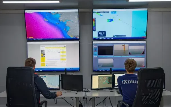 L’USV d’iXblue utilisé pour l’étude bathymétrique du parc éolien offshore de Saint Nazaire