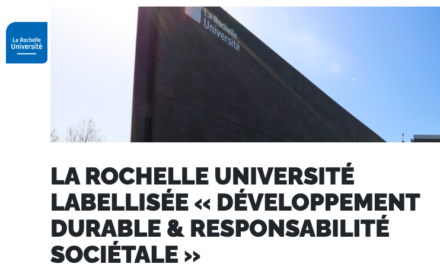 La Rochelle Université labellisée « Développement durable & responsabilité sociétale »