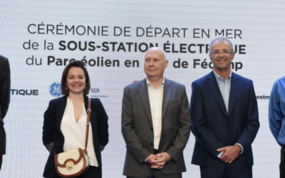 Au départ ! La sous-station électrique du parc éolien en mer de Fécamp