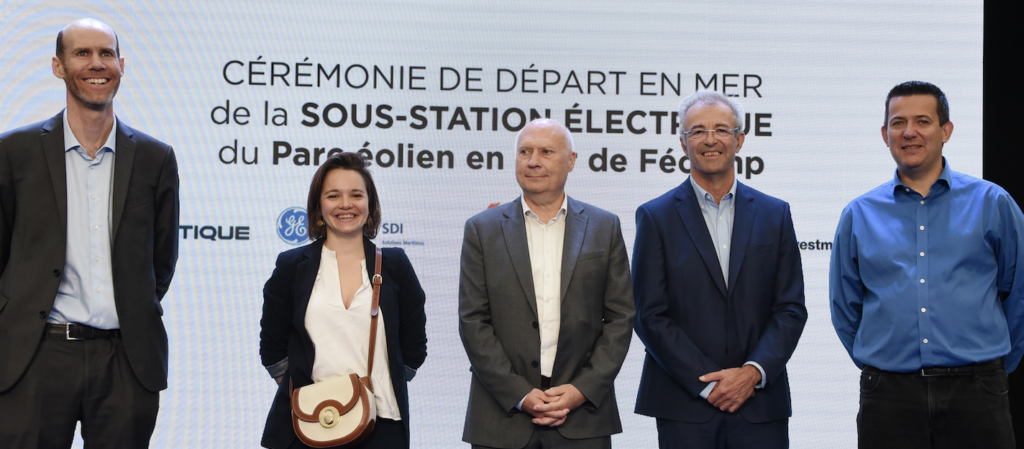 Au départ ! La sous-station électrique du parc éolien en mer de Fécamp