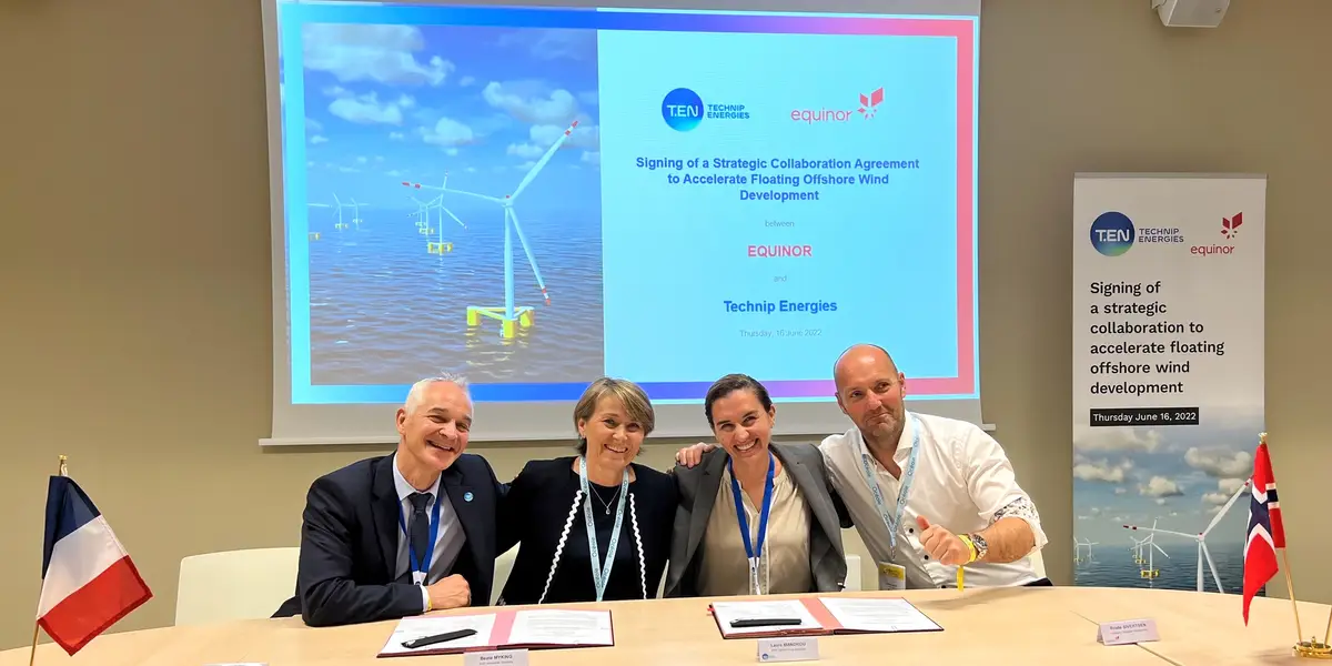 Equinor et Technip Energies se retrouvent pour les éoliennes flottantes