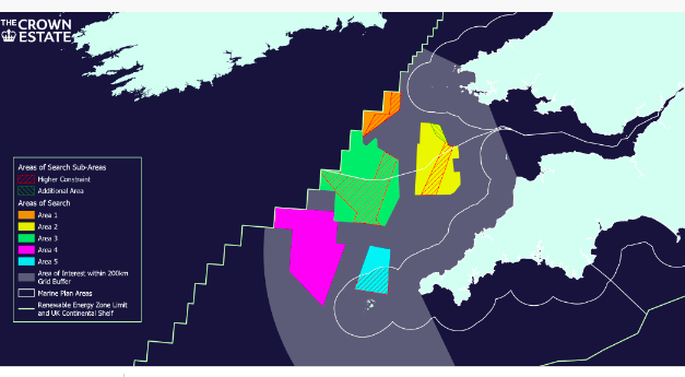 Le Crown Estate annonce 4 GW supplémentaires identifiés pour soutenir la croissance de l’éolien flottant en mer Celtique