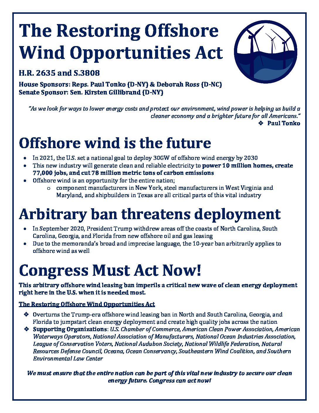 Etats-Unis : Vers l’abrogation du moratoire décidé par l’administration Trump contre l&rsquo;éolien en mer