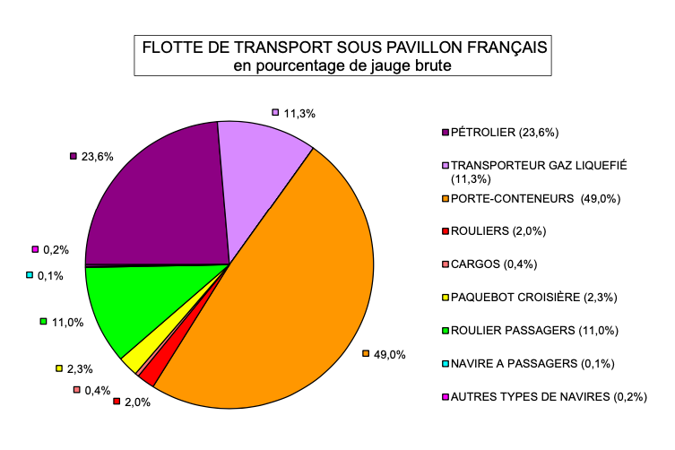 Stastistiques : Flotte de commerce sous pavillon français – janvier 2022