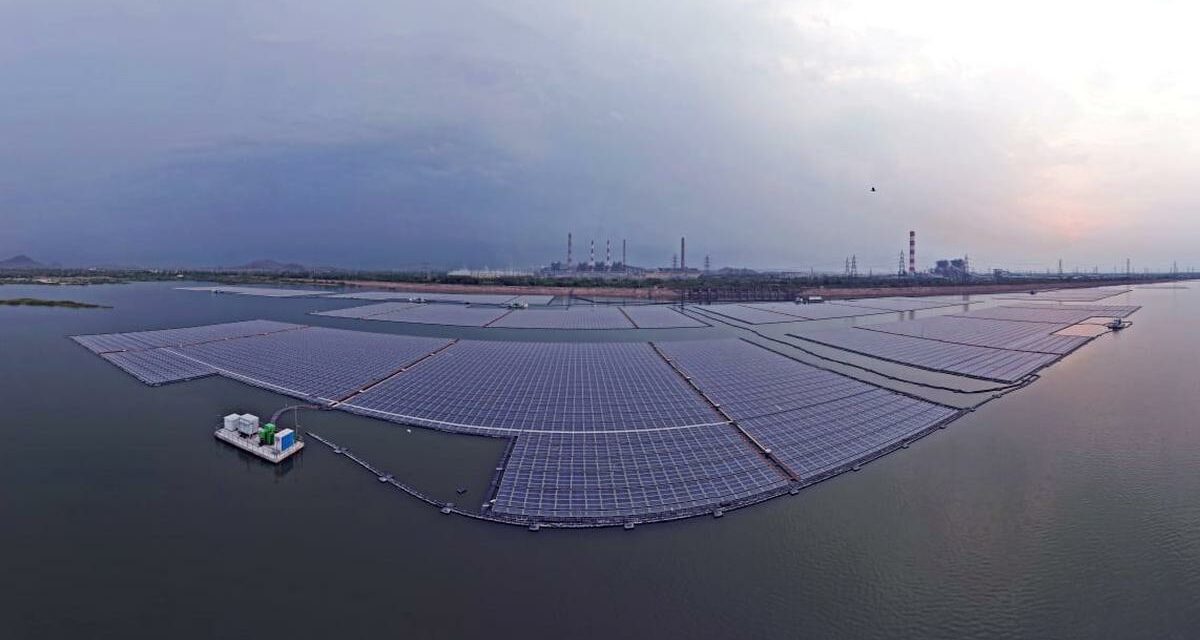 La plus grande centrale solaire photovoltaïque flottante en Inde est en service
