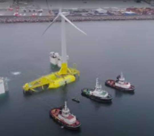 L’éolien flottante DemoSATH est mise à l’eau