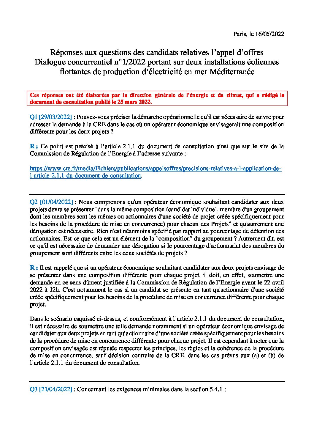 13 qualifiés pour deux parcs en mer dans le Golfe du Lion en Méditerranée
