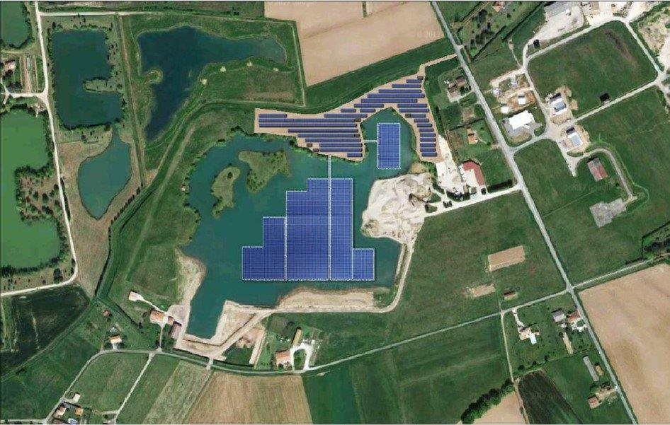 Nouveau parc solaire flottant en France dans le Lot et Garonne