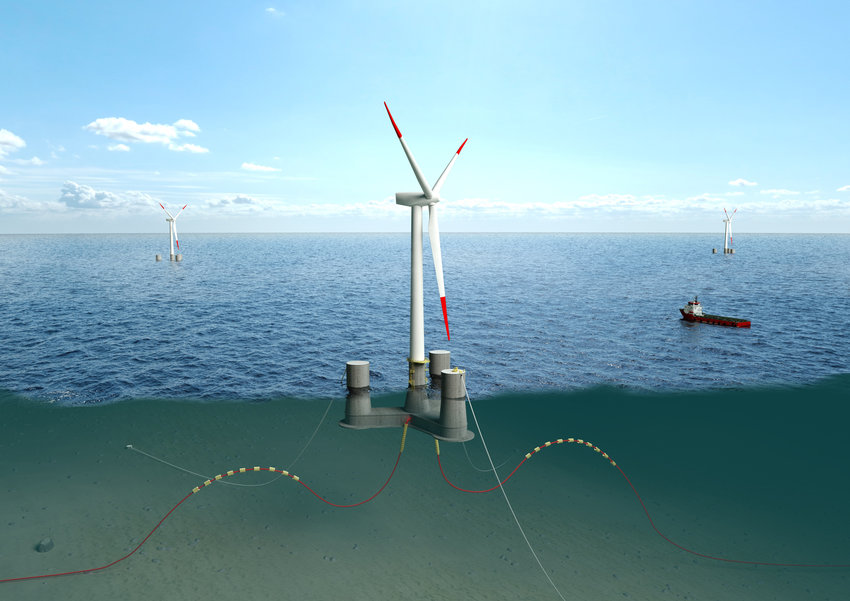 Fondation gravitaire : Bouygues TP acquiert la technologie de Floating Wind Solutions