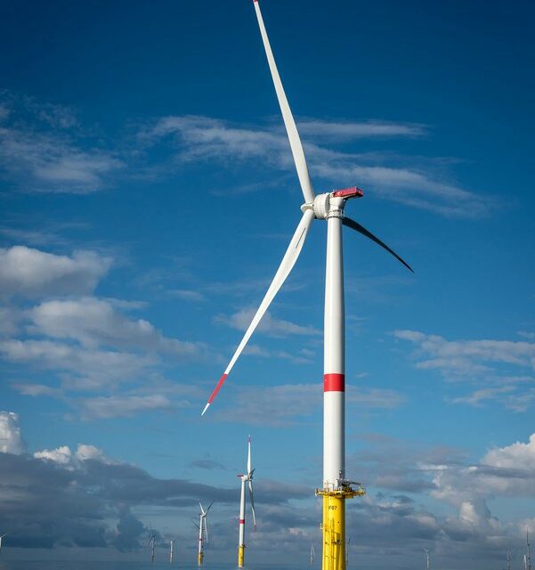 Les 80 éoliennes du Parc de Saint-Nazaire sont installées