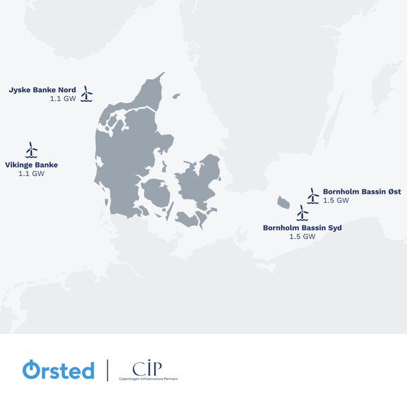 Ørsted et les partenaires de CIP s’associent pour doubler la capacité éolien en mer au Danemark