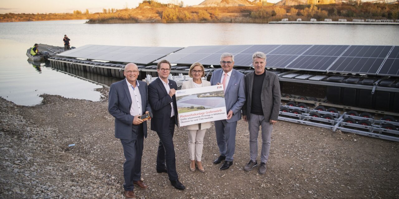 La plus grande centrale photovoltaïque flottante d’Autriche en construction
