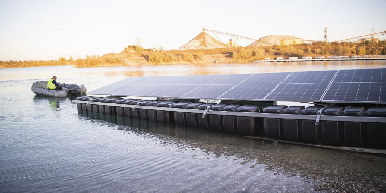 La plus grande centrale photovoltaïque flottante d’Autriche en construction