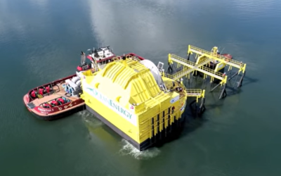 Ocean Energy dévoile un générateur d’énergie houlomotrice flottant de 1,25 MW de la taille d’un immeuble