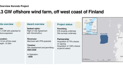 Finlande : Vattenfall s’associe à Metsahallitus pour Korsnäs