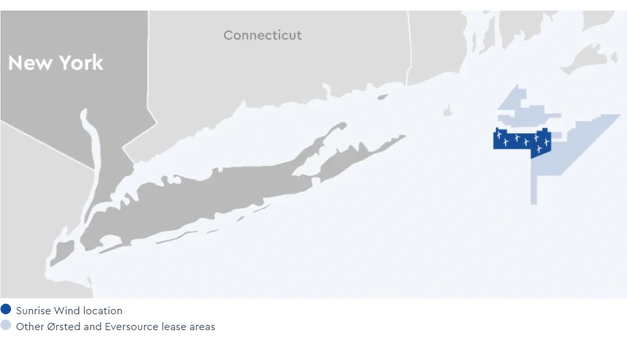 Etat de New York : Ørsted maintient finalement son engagement dans le projet de parc éolien Sunrise Wind