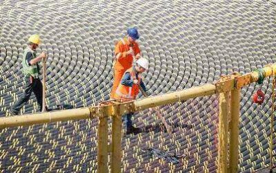 Saint-Brieuc : Tirage de câbles pour les 62 éoliennes en mer