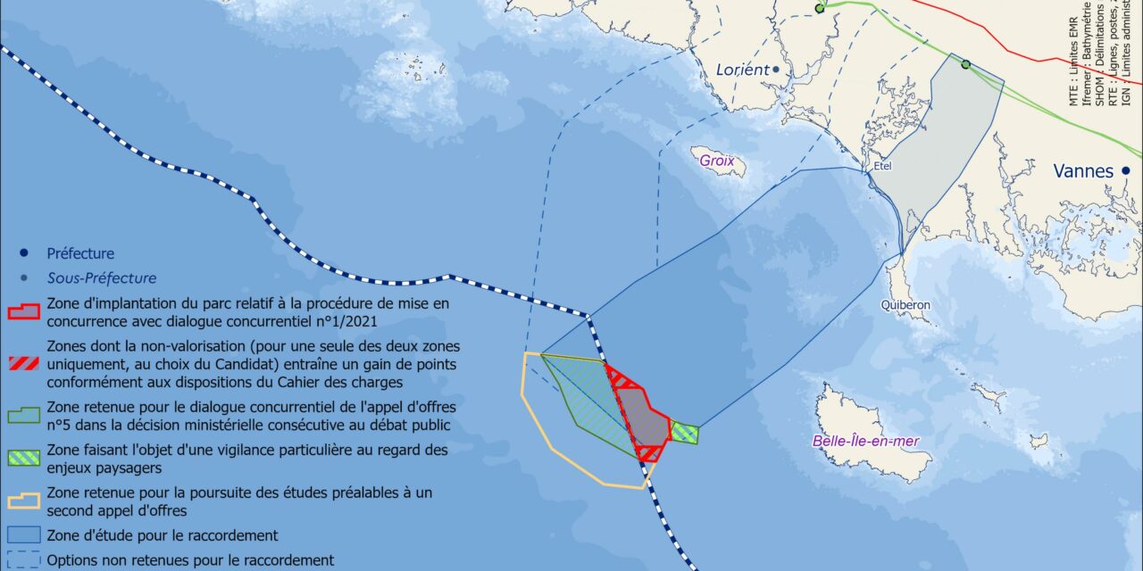 AO5 : La France autorisée à soutenir le lauréat du parc éolien flottant de Bretagne Sud