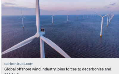 11 développeurs éoliens offshore s&rsquo;associent au Carbon Trust pour traiter les émissions de carbone associées aux parcs éoliens offshore