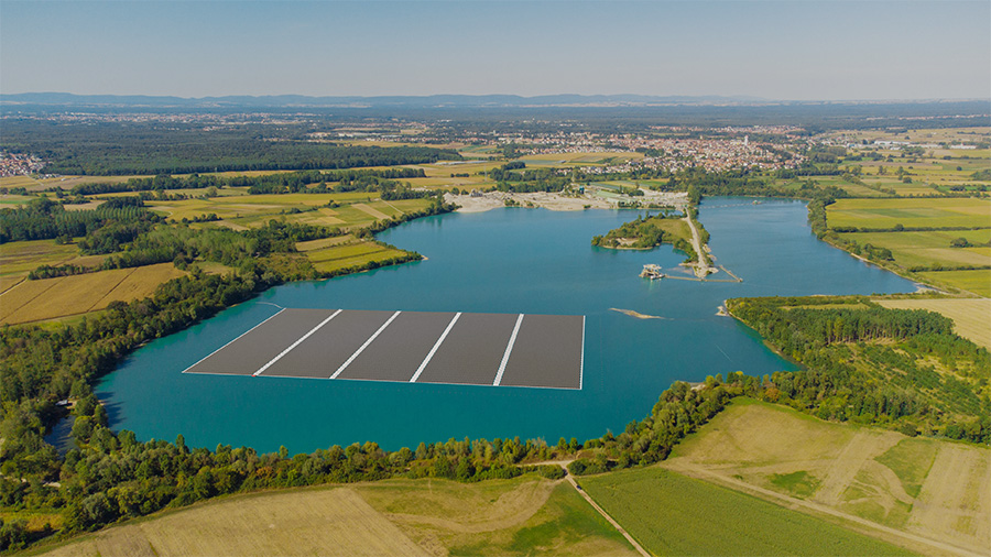 Iberdrola remporte un projet de centrale solaire flottante en Alsace