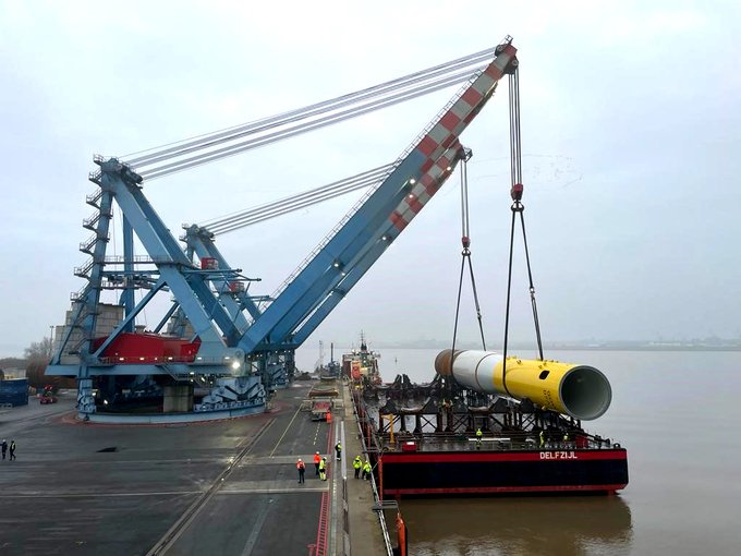 Les premières fondations de Gode Wind 3 sont livrées