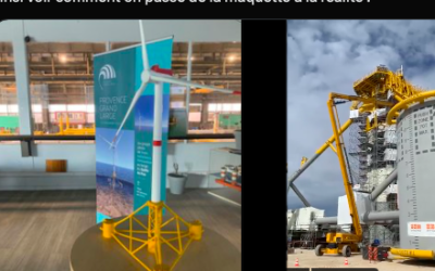 L’éolienne flottante pour Provence Grand Large lève le voile