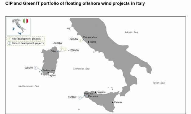 GreenIT et Copenhagen Infrastructure Partners vont développer trois parcs éoliens offshore flottants en Italie