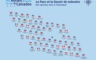 Parc éolien du Calvados et le Devoir de mémoire, 64 Bateaux mis à l’honneur. 2